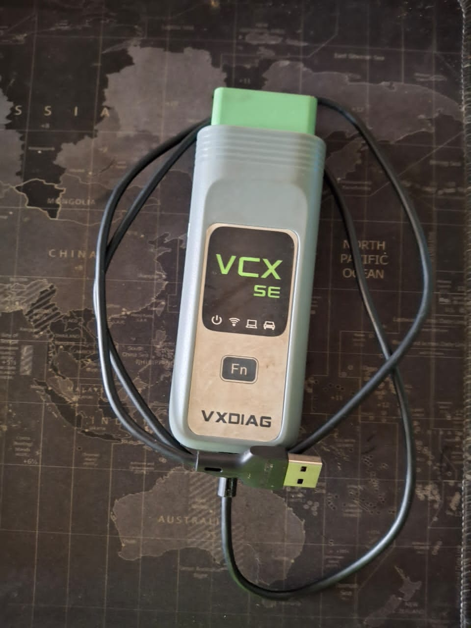 VXDIAG VCX SE diagnostic interface used for specialist vehicle diagnostics. Client-supplied Dieselman Nam tool image.